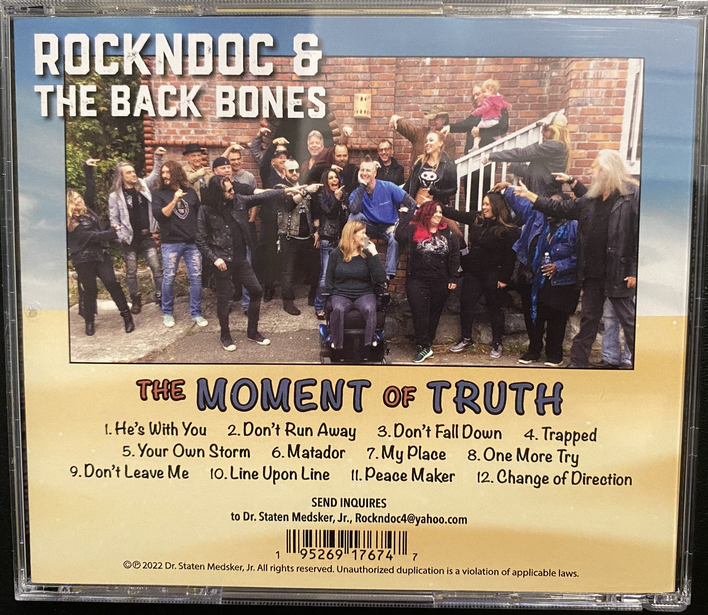 CD (Autographed) RocknDoc and the Back Bones - The Moment of Truth